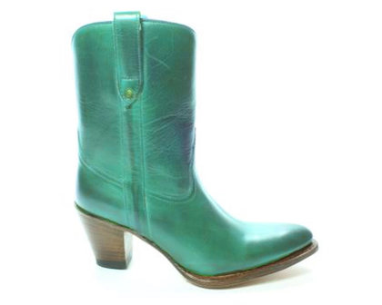 Sendra Boots 8481 Donna Cuba Green Ladies Ankle Boots High Heel Pointed Toe Straight Shaft Loops - intoboots.com