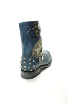 Kluisje Millimeter calcium Sendra 10796 blue with star and studss - intoboots.com