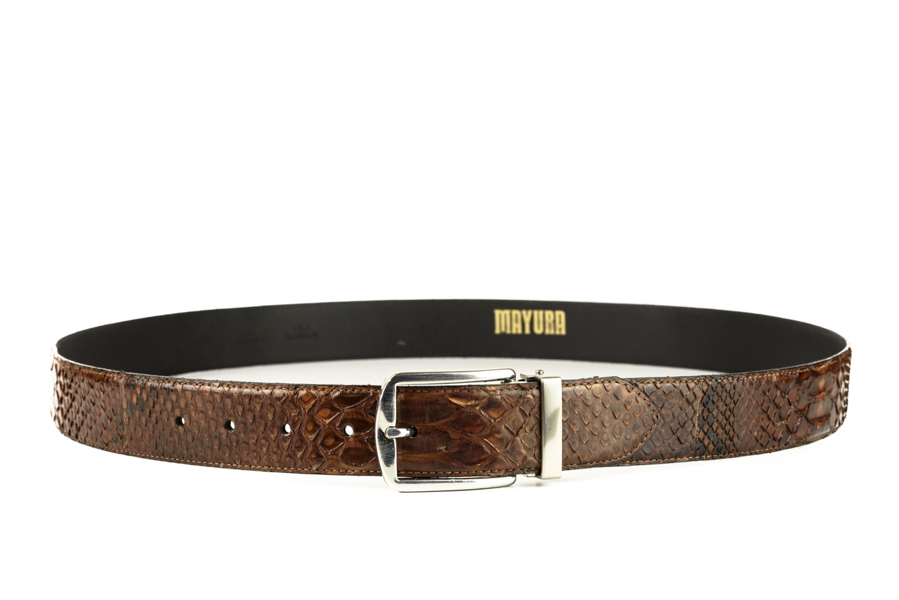 Lucchese | Python Belt :: Cognac L